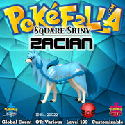 Square Shiny Zacian • OT: Lancer, ガラル, 가라르, 伽勒尔, 伽勒爾 • ID No. 211022 • Global 2021 Event