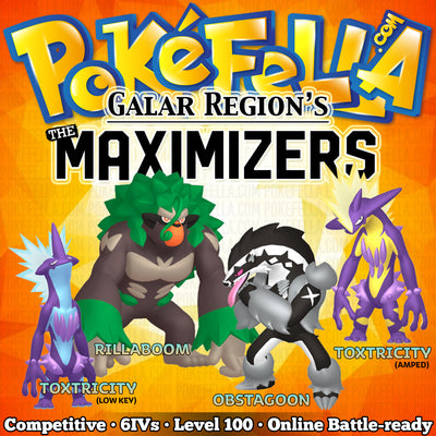 ultra square shiny The Maximizers - Rillaboom, Obstagoon, Toxtricity • Competitive • 6IVs • Level 100 • Online Battle-ready