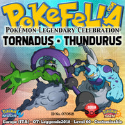 Tornadus & Thundurus • OT: Leggende2018 • ID No. 070618 • Level 60 • Pokémon Sun & Moon
