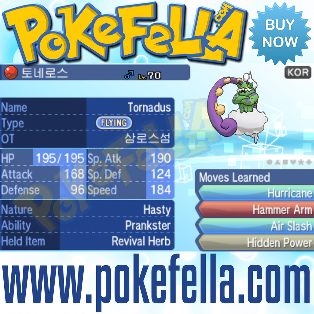 Tornadus & Thundurus • Milos Island Pokémon • OT: 삼로스섬 • ID No. 05142 • 2012 Korea Event