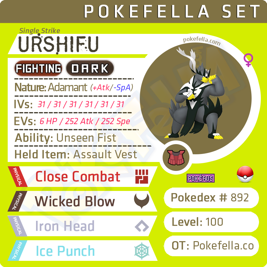 The best moveset for Urshifu in Pokemon Sword and Shield