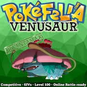 ultra square shiny Gigantamax Venusaur • Competitive • 6IVs • Level 100 • Online Battle-ready