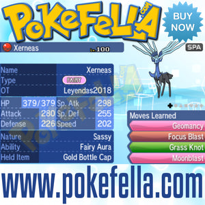 Xerneas & Yveltal • OT: Leyendas2018 • ID No. 050418 • Level 100 • Pokémon Ultra Sun & Ultra Moon Pokémon Legendary Celebration Distribution 2018