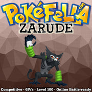 Zarude • Competitive • 6IVs • Level 100 • Online Battle-ready
