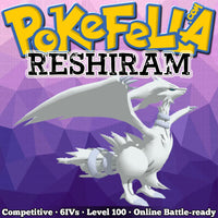 ultra shiny Reshiram • Competitive • 6IVs • Level 100 • Online Battle-ready