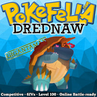 ultra square shiny Gigantamax Drednaw • Competitive • 6IVs • Level 100 • Online Battle-ready