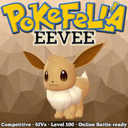 ultra square shiny Eevee • Competitive • 6IVs • Level 100 • Online Battle-ready