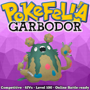ultra square shiny Garbodor • Competitive • 6IVs • Level 100 • Online Battle-ready