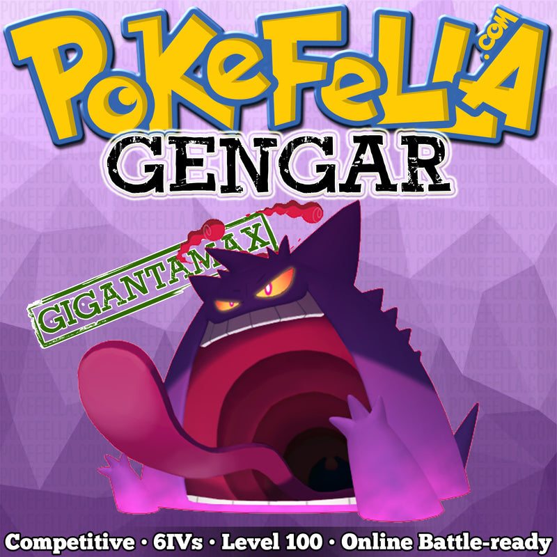 Gigantamax Gengar • Competitive • 6IVs • Level 100 • Online Battle-rea