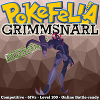 ultra square shiny Gigantamax Grimmsnarl • Competitive • 6IVs • Level 100 • Online Battle-ready