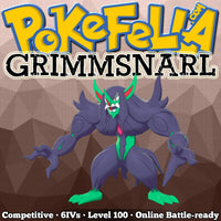 ultra square shiny Grimmsnarl • Competitive • 6IVs • Level 100 • Online Battle-ready