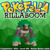 ultra square shiny Rillaboom • Competitive • 6IVs • Level 100 • Online Battle-ready