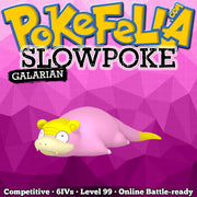 ultra square shiny Galarian Slowpoke • Competitive • 6IVs • Level 99 • Online Battle-ready