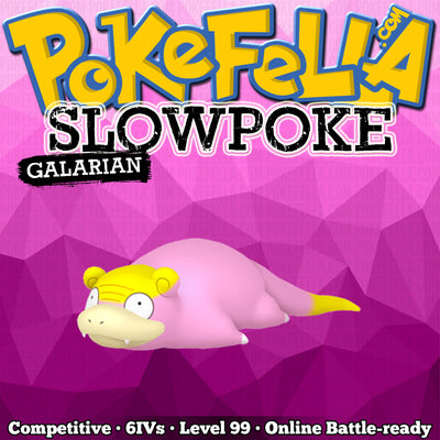 ultra square shiny Galarian Slowpoke • Competitive • 6IVs • Level 99 • Online Battle-ready