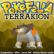 ultra square shiny Terrakion • Competitive • 6IVs • Level 100 • Online Battle-ready