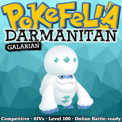 ultra square shiny Galarian Darmanitan (Standard & Zen Mode) • Competitive • 6IVs • Level 100 • Online Battle-ready