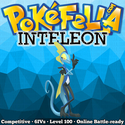 ultra square shiny Inteleon • Competitive • 6IVs • Level 100 • Hidden Ability Online Battle-ready