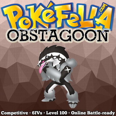 ultra square shiny Obstagoon • Competitive • 6IVs • Level 100 • Online Battle-ready
