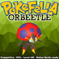 ultra square shiny Orbeetle • Competitive • 6IVs • Level 100 • Online Battle-ready